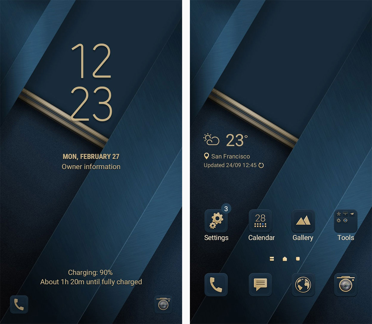스완갤 blue & gold