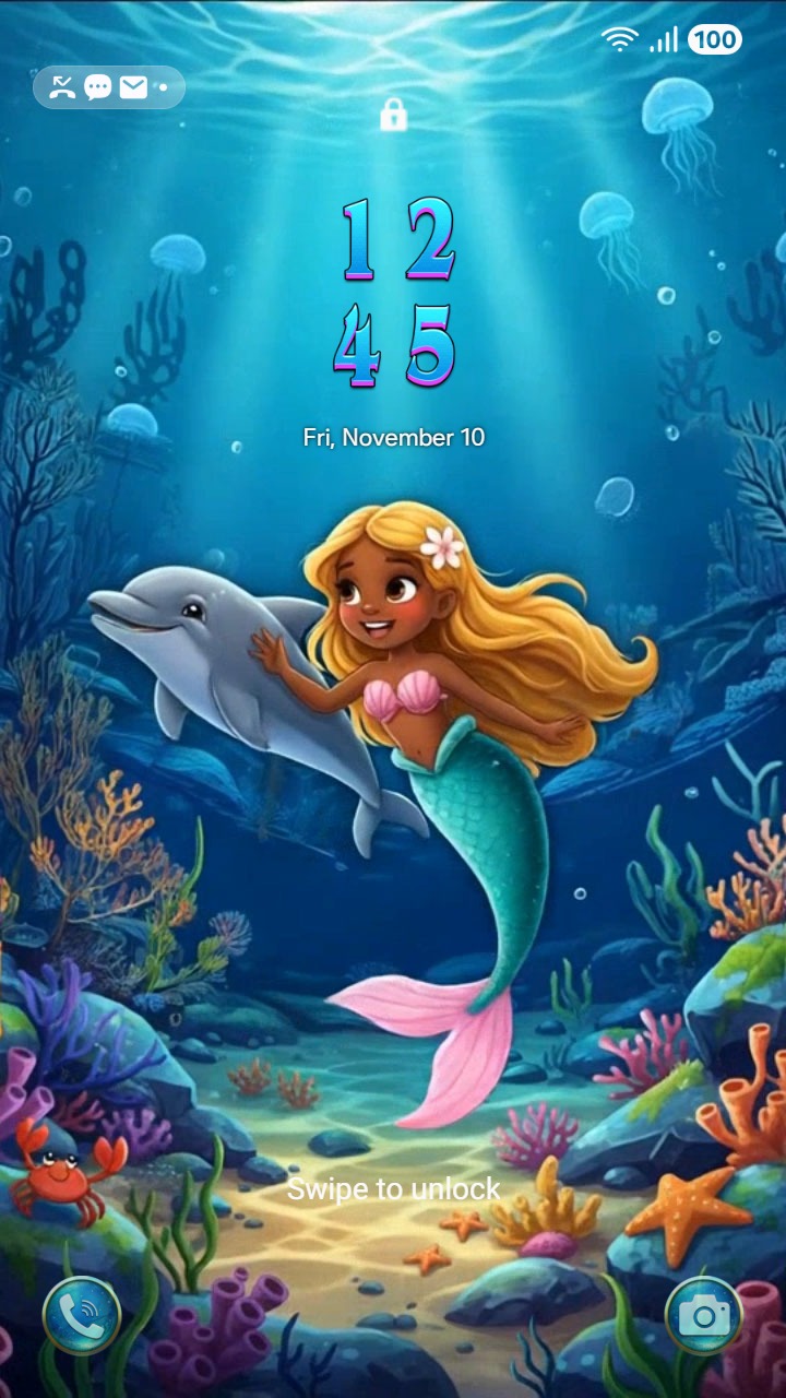 EiD - Mermaid with Dolphin (AOD + VIDEO) screen 2
