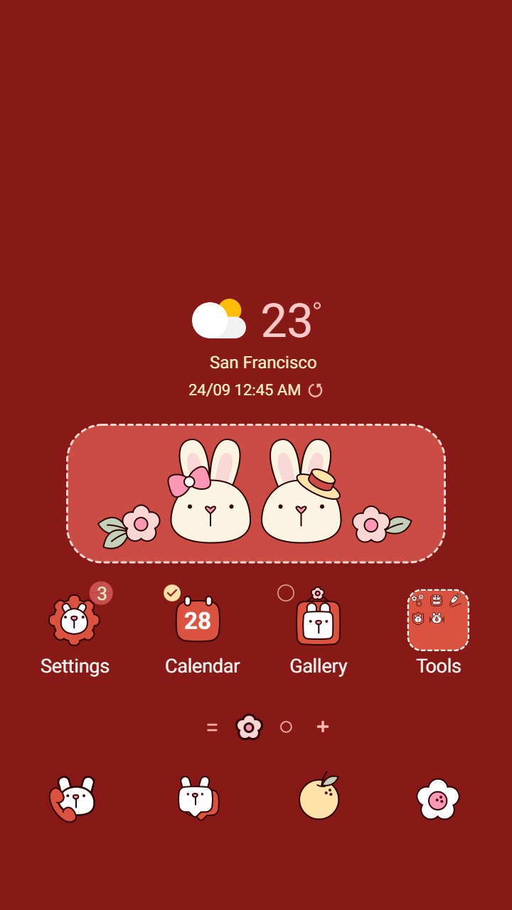 ❤️Mun❤️ Bunny Bunny Love ~❤️ Premium Theme happy bunny new year