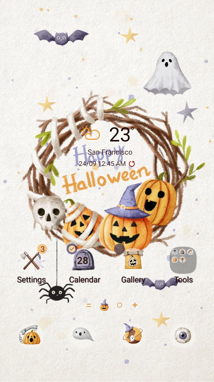 ❤️Mun❤️ Halloween Dreamcatcher ~❤️ Premium Theme a little cute dreamcatcher for halloween