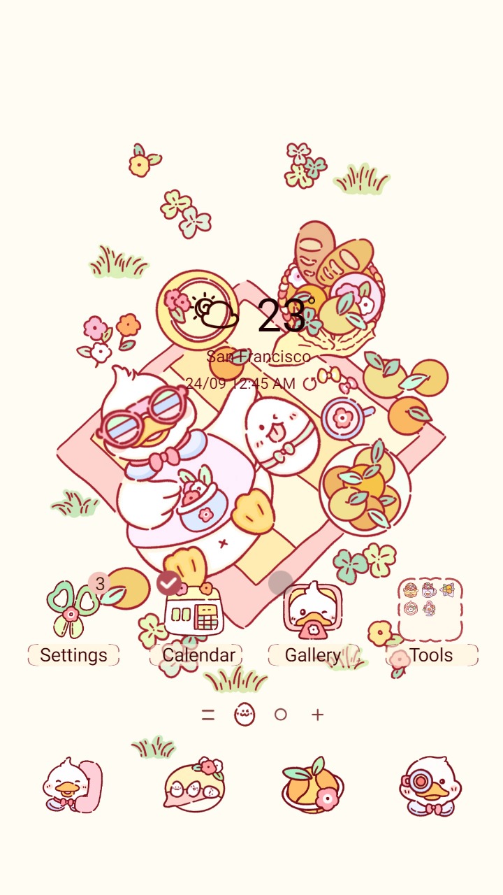 ❤️Mun❤️ Cute Duck Chilling Vibe ~❤️ Free Premium Theme Official