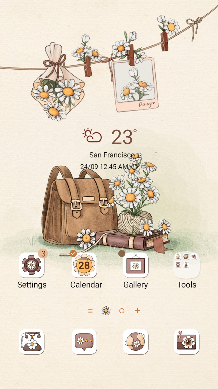 ❤️Mun❤️ White Daisy Flower ~❤️ Premium Theme Official