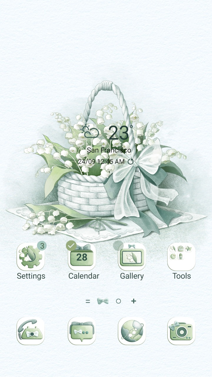 ❤️Mun❤️ White bell flowers ~❤️ Premium Theme Official Convallaria majalis lily of the valley