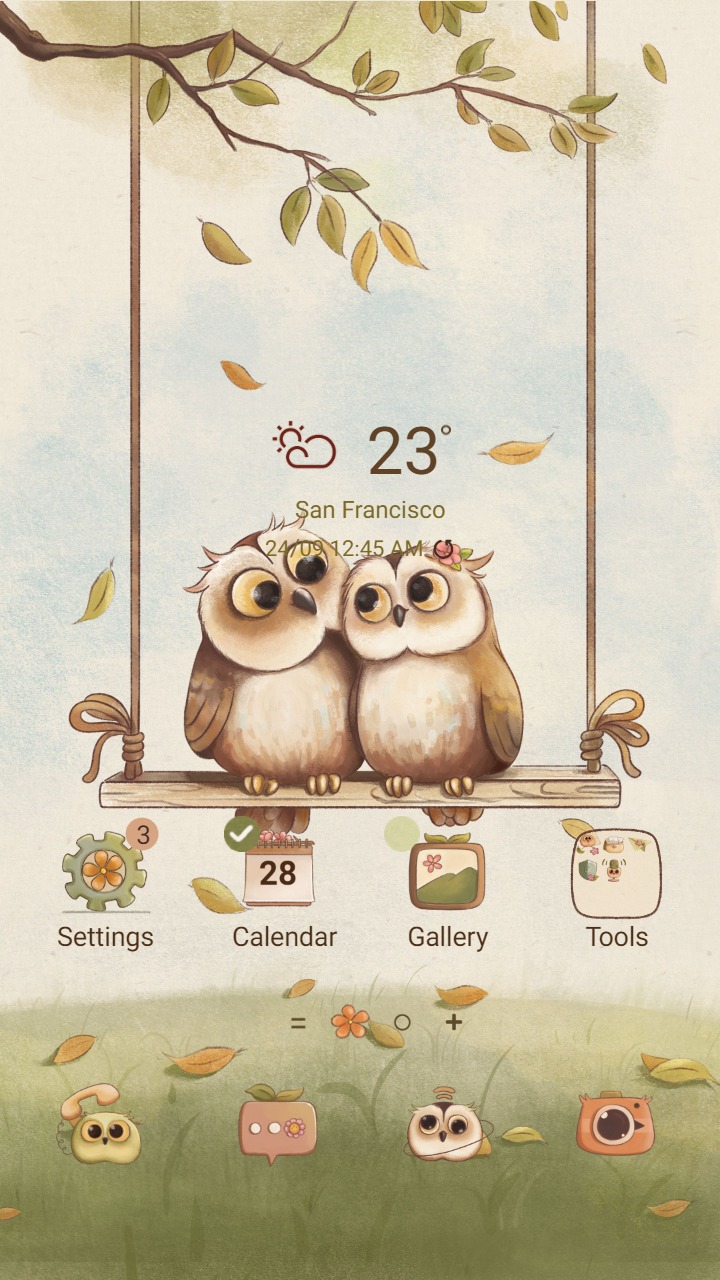 ❤️Mun❤️ Owls in love ~❤️ Premium Theme Official