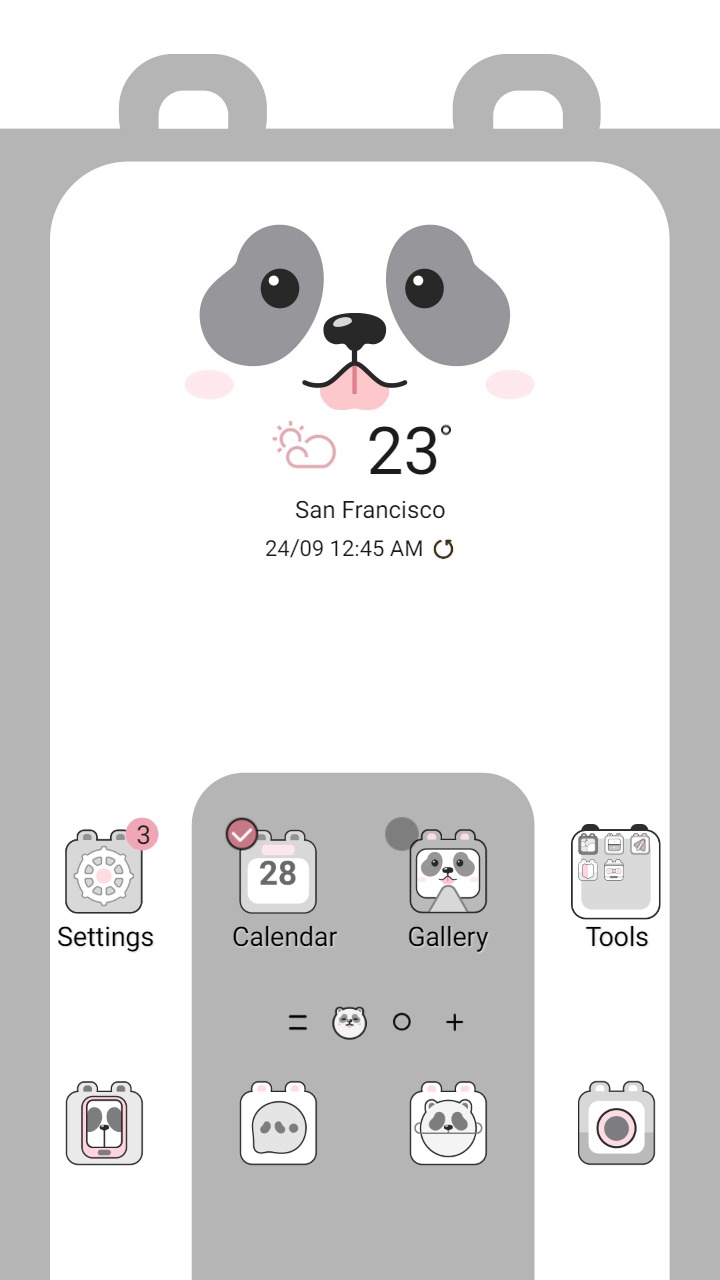 ❤️Mun❤️ Simple Panda ~❤️ Premium Theme Official with cute, aesthetic