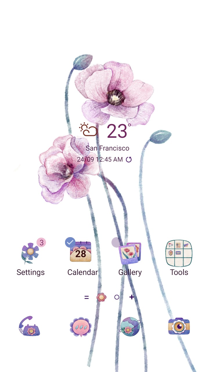 ❤️ Mun ❤️ Pastel poppy flower ~❤️ Premium Theme Official