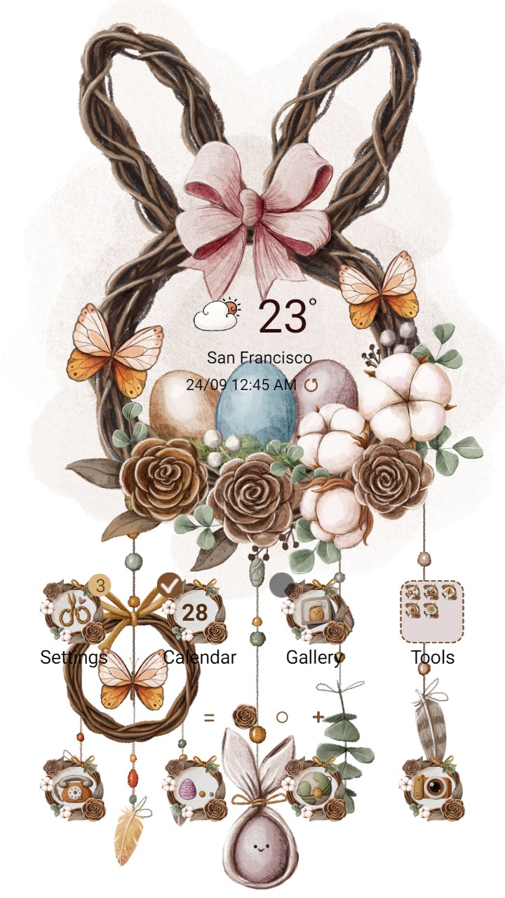 ❤️Mun❤️ Dreamcatcher Easter ~❤️ Premium Theme with bunny nest egg