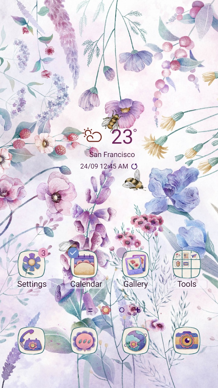 ❤️Mun❤️ Stunning Purple Flowers ~❤️ Premium Theme