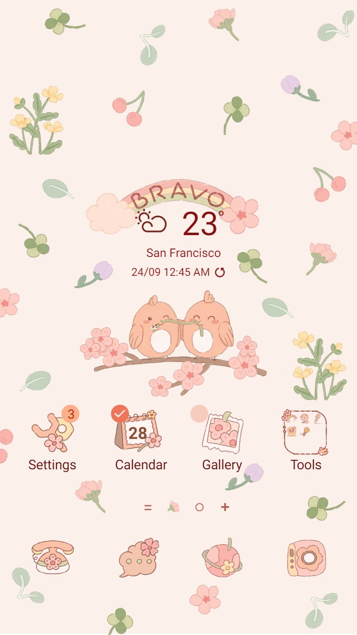 ❤️Mun❤️ Falling in Spring ~❤️ Premium Theme with bird couple