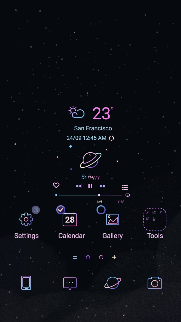 ❤️Mun❤️ Neon Galaxy ~❤️ Premium Theme
