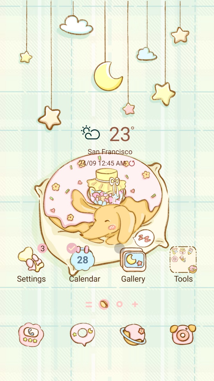 ❤️Mun❤️ Lovely Dachshund Dog ~❤️ Premium Theme kawaii puppy pet