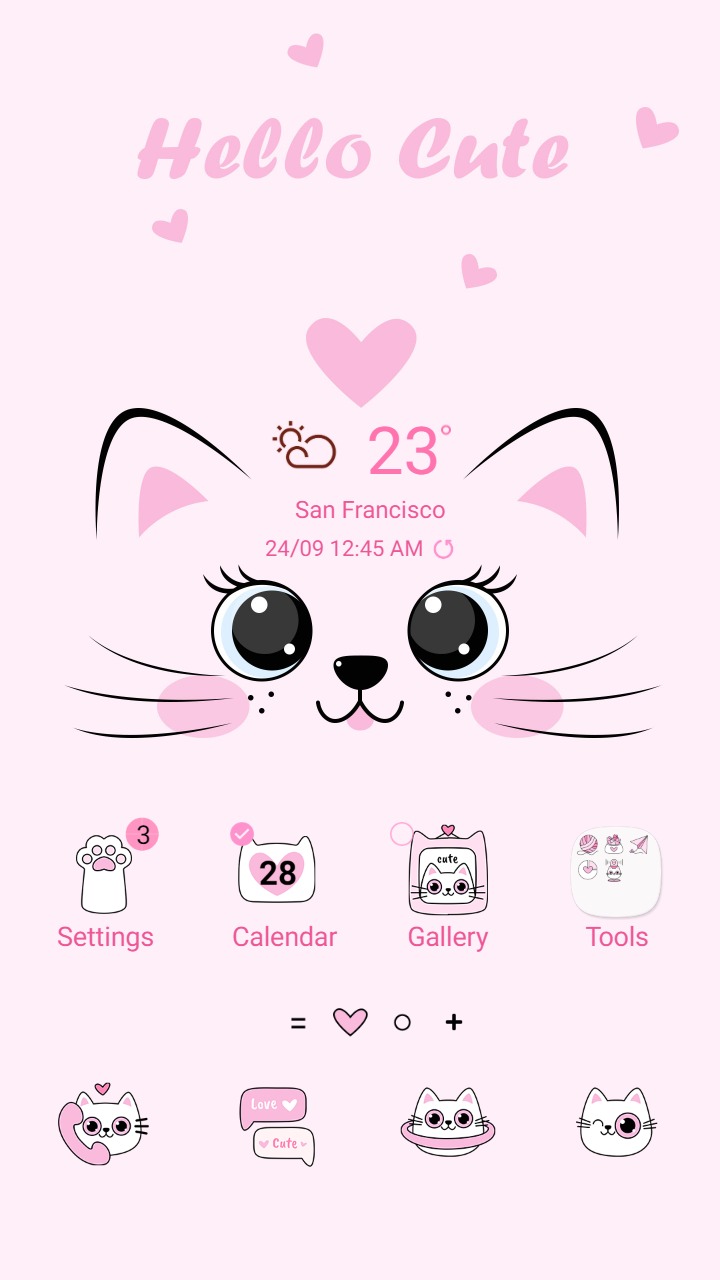 ❤️Mun❤️ Pinky Cat ~❤️ Premium Theme Official
