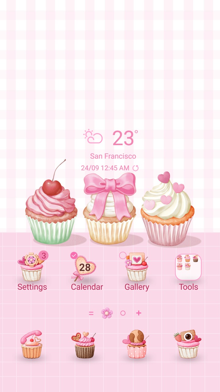 ❤️Mun❤️ Sweet Pink Cupcakes ~❤️ Premium Theme Official You should try