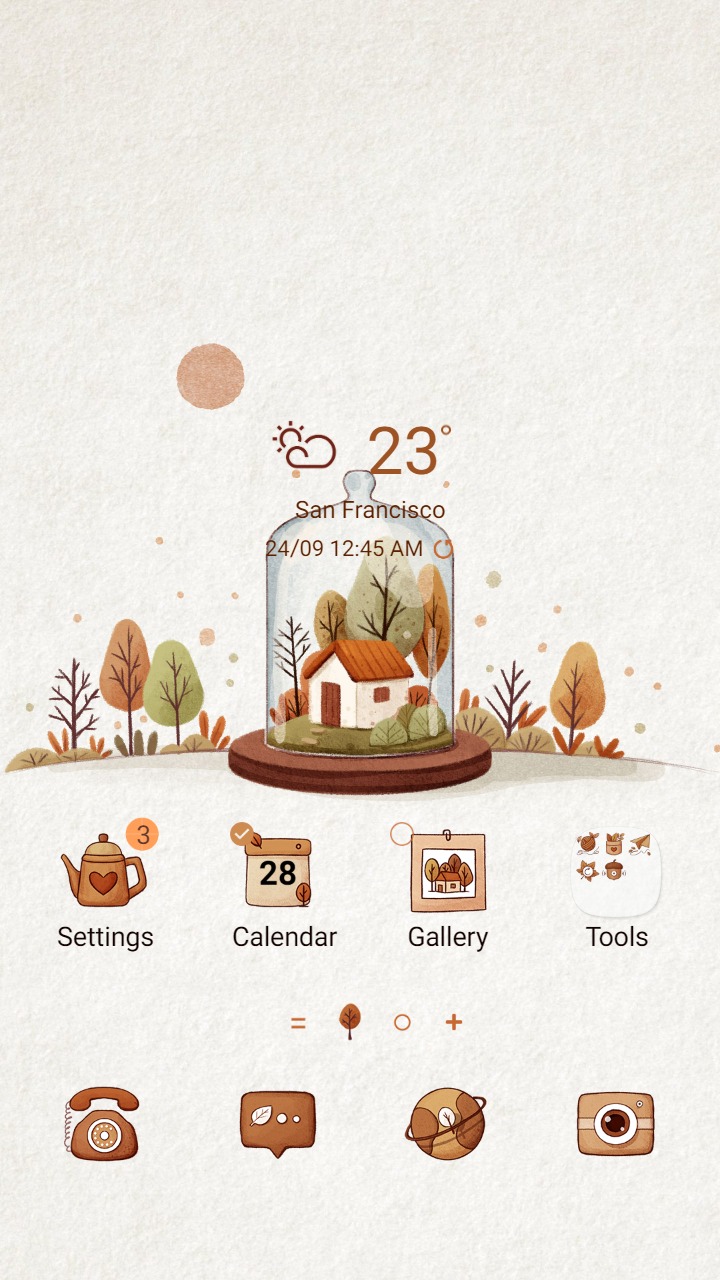 ❤️Mun❤️ Autumn moments ~❤️ Premium Theme gentle autumn inside the glass cage
