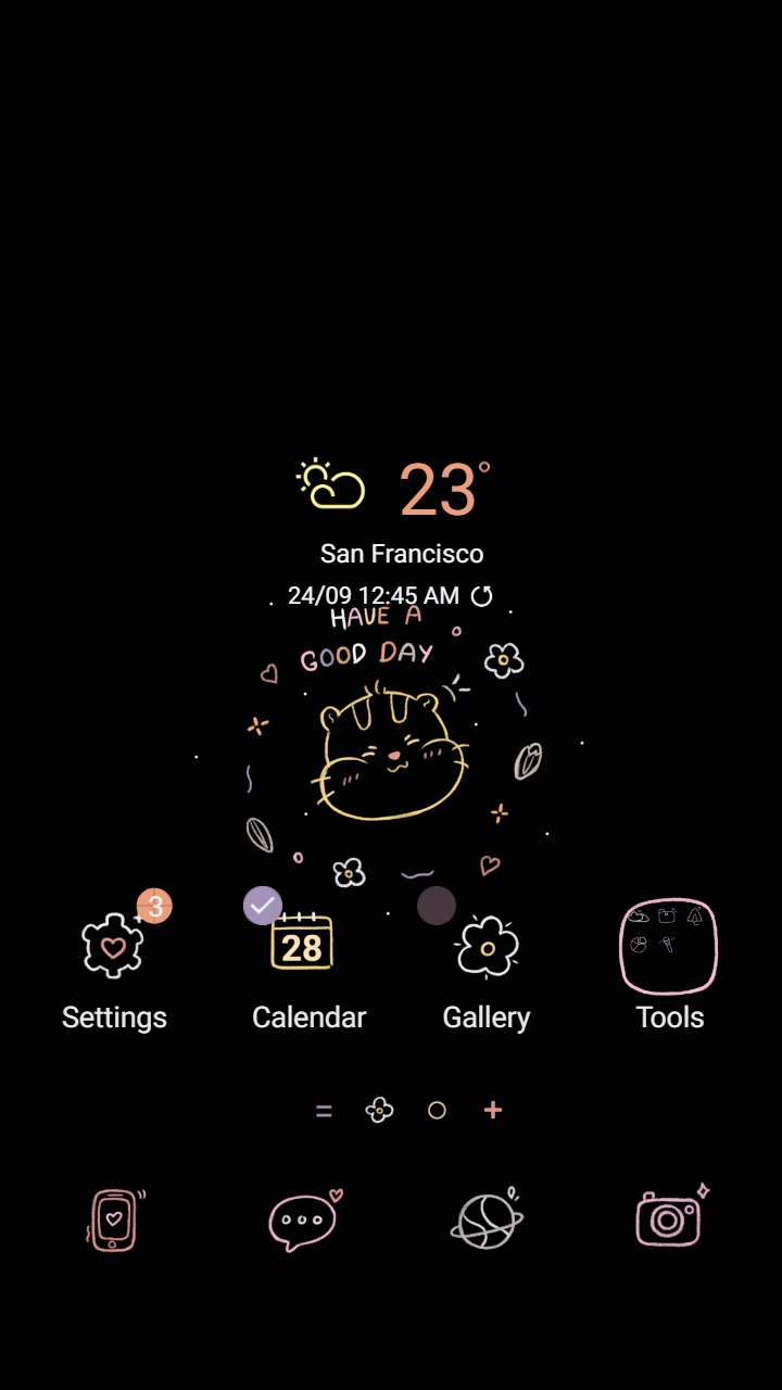 ❤️Mun❤️ Black Hamster ~❤️ Premium Theme a touch of black-themed charm