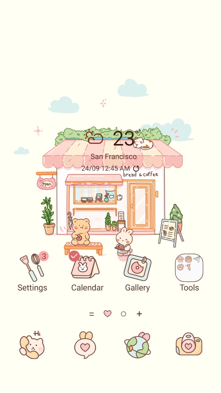 ❤️Mun❤️ Cute coffee corner ~❤️ Premium Theme cute little coffee shop in pastel colors