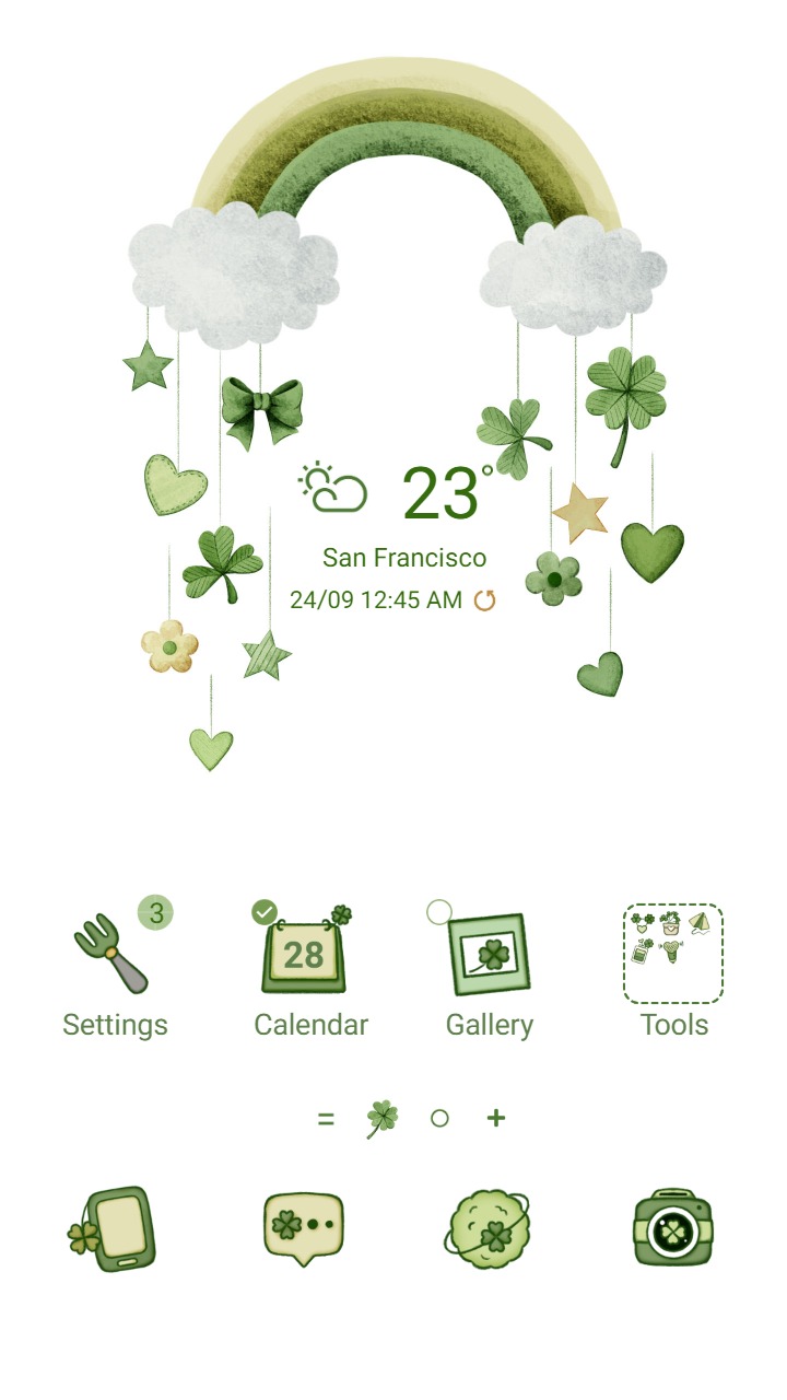 ❤️Mun❤️ Pastel Green Rainbow ~❤️ Premium Theme rainbow and lovely green items