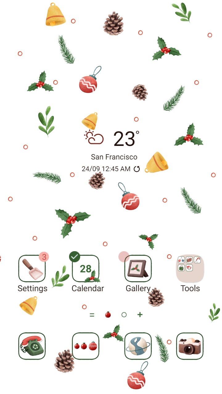 ❤️Mun❤️ Christmas material ~❤️ Premium Theme beautiful symbols of Christmas