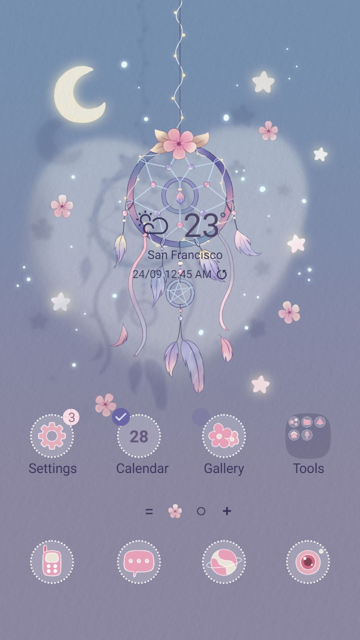 ❤️Mun❤️ Purple Dreamcatcher Dreams ~❤️ Premium Theme the mystical allure of purple Dreamcatcher