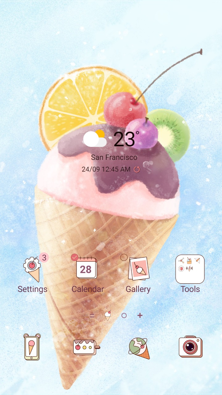 ❤️Mun❤️ Ice Cream ~❤️ Premium Theme sweety for summer