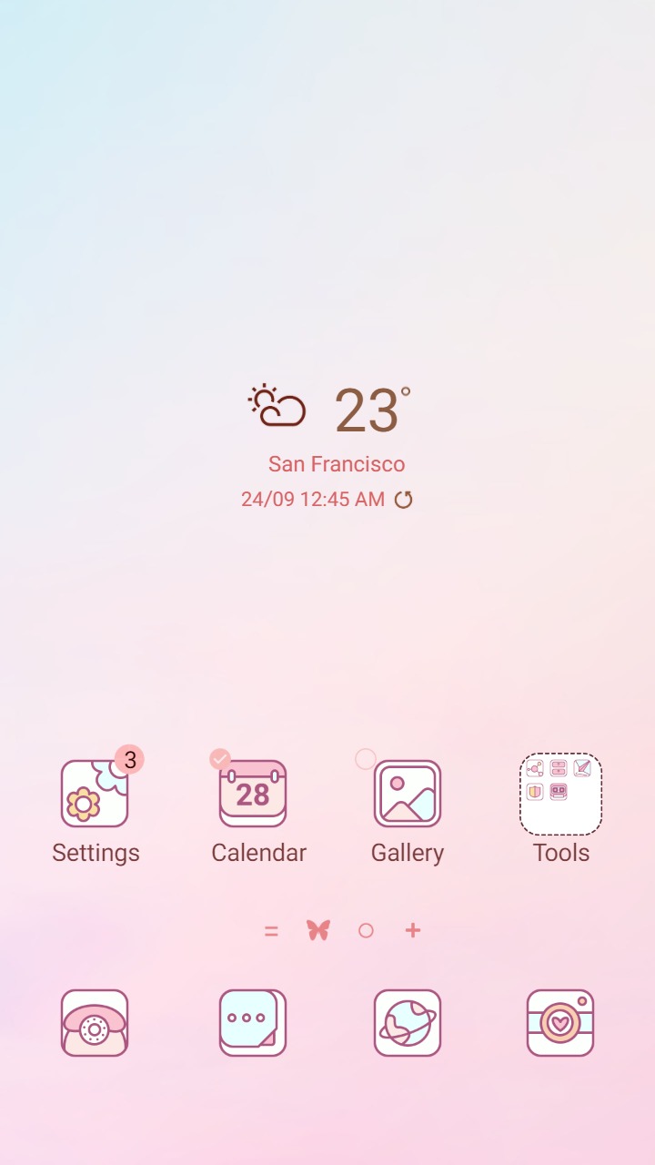 ❤️Mun❤️ Pastel Pink ~❤️ Premium Theme pastel pink sky