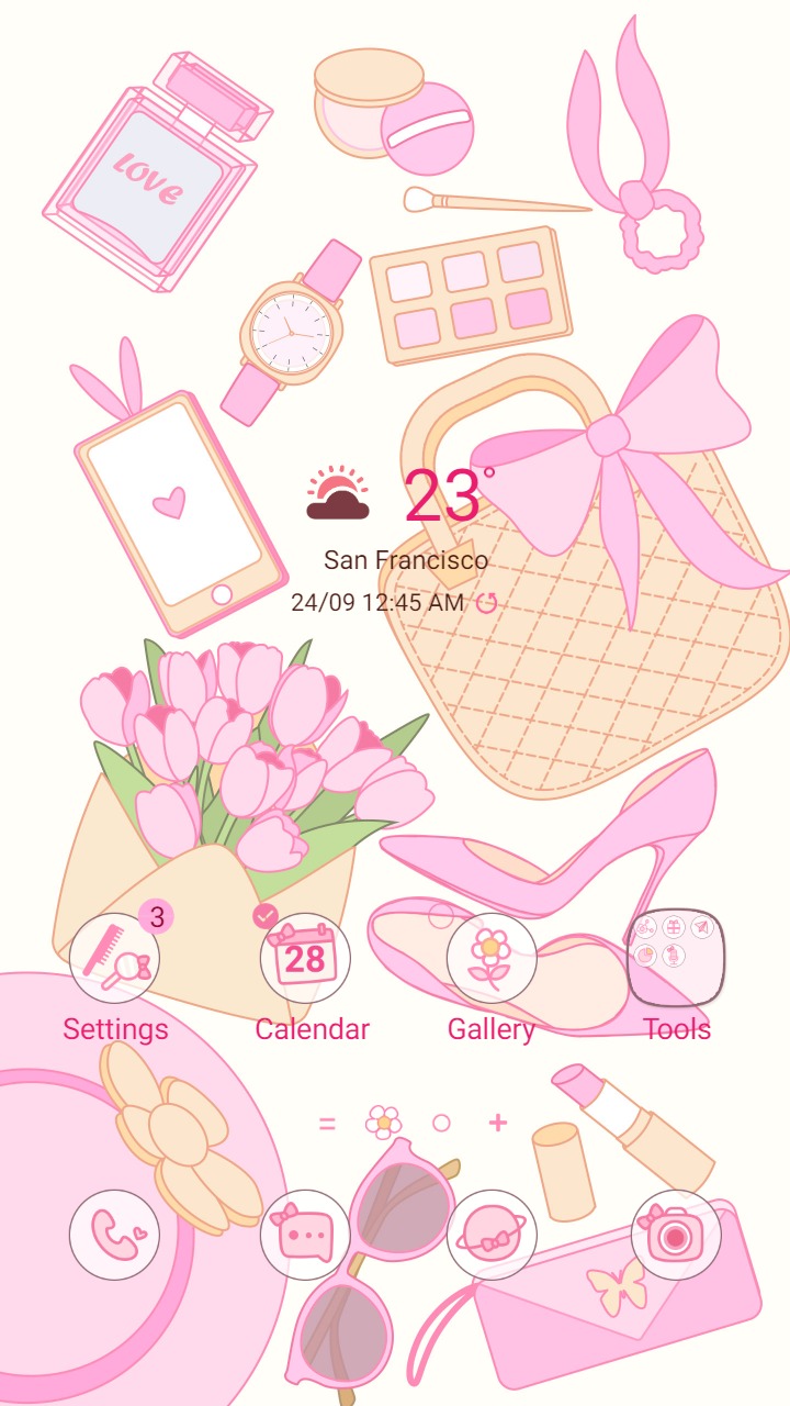 ❤️Mun❤️ Pink Aesthetic Vibe ~❤️ Premium Theme girl's pink items