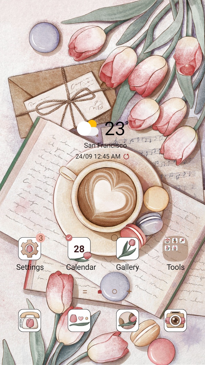 ❤️Mun❤️ Tea break time ~❤️ Premium Theme reading books, drinking coffee and eating macarons