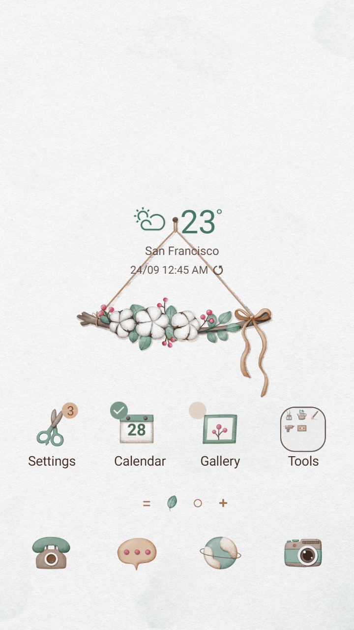 ❤️Mun❤️ Cotton Flower Branch ~❤️ Premium Theme about decorative flower branches