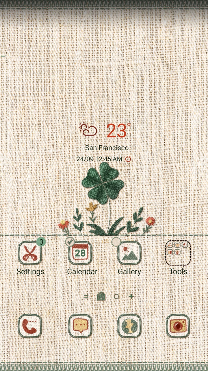 ❤️Mun❤️ Embroidery Lucky Clover ~❤️ Premium Theme quality embroidery