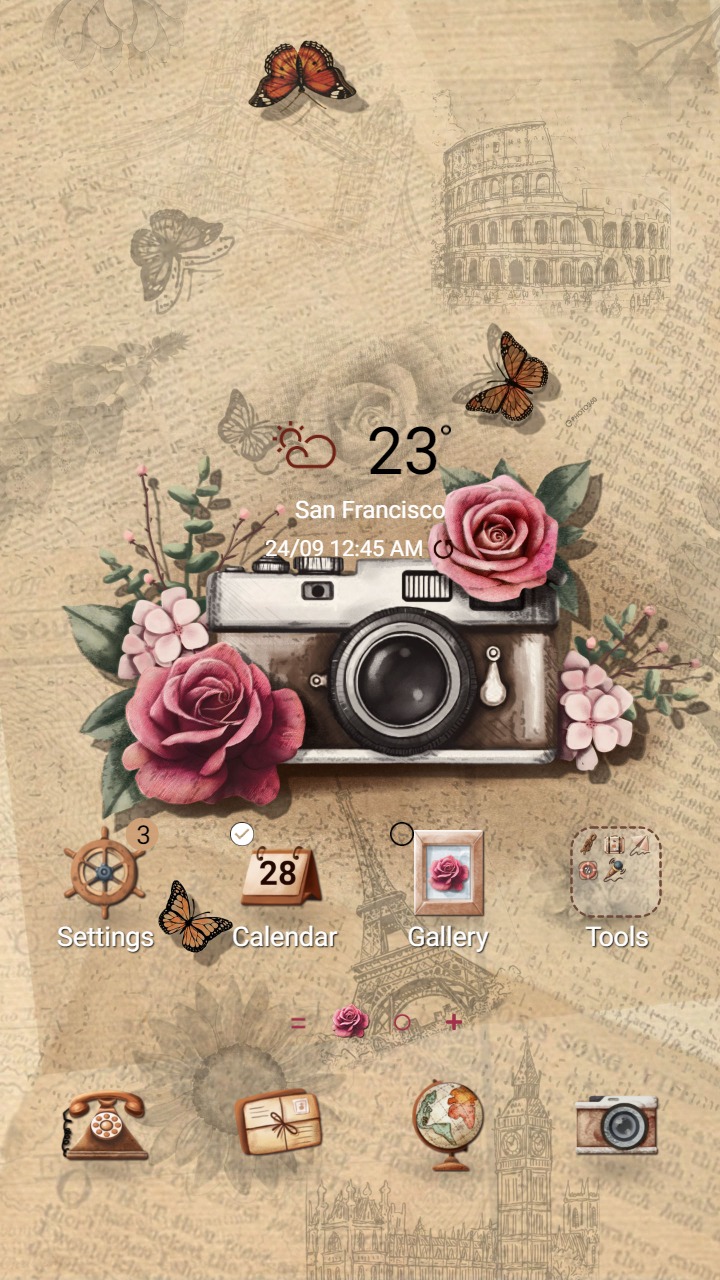 ❤️Mun❤️ Vintage Camera ~❤️ Premium Theme classic cutie