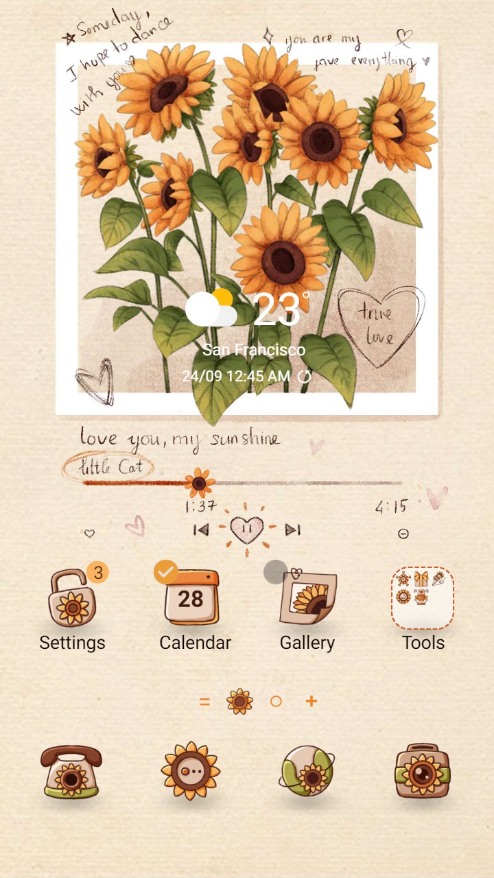 ❤️Mun❤️ Sunflower Playlist ~❤️ Premium Theme the song you are my sunshine