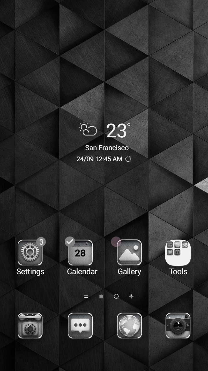 ❤️Mun❤️ Mysterious Black ~❤️ Premium Theme about black angular simplicity