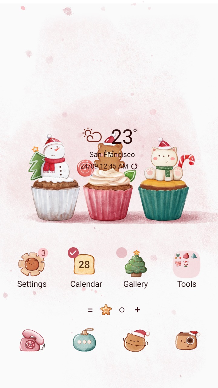 ❤️Mun❤️ Christmas Cupcake ~❤️ Premium Theme Christmas flavored cupcakes