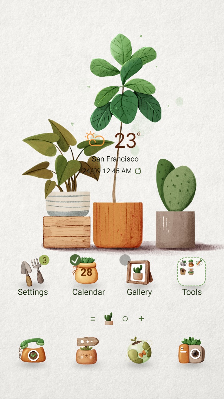 ❤️Mun❤️ Botanical Shelf ~❤️ Premium Theme immerse yourself in nature with a space full of trees