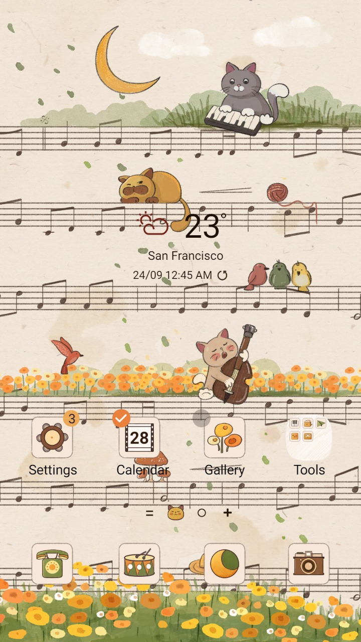❤️Mun❤️ Musician Cat ~❤️ Premium Theme the concert of the cats