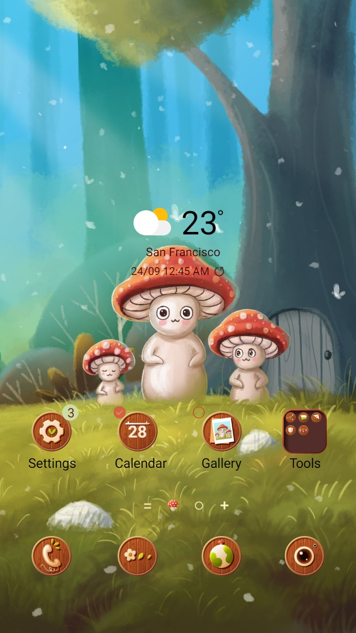 ❤️Mun❤️ Mushroom Family ~❤️ Premium Theme beautiful wonderland