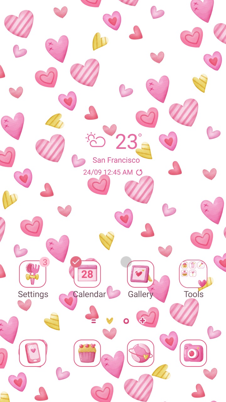 ❤️Mun❤️ Heartfelt Patterns ~❤️ Premium Theme a collection of lovely heart designs