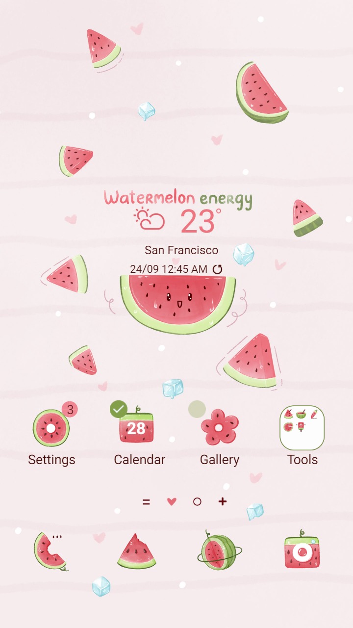 ❤️Mun❤️ Watermelon Energy ~❤️ Premium Theme watermelon pieces are full of abundant energy