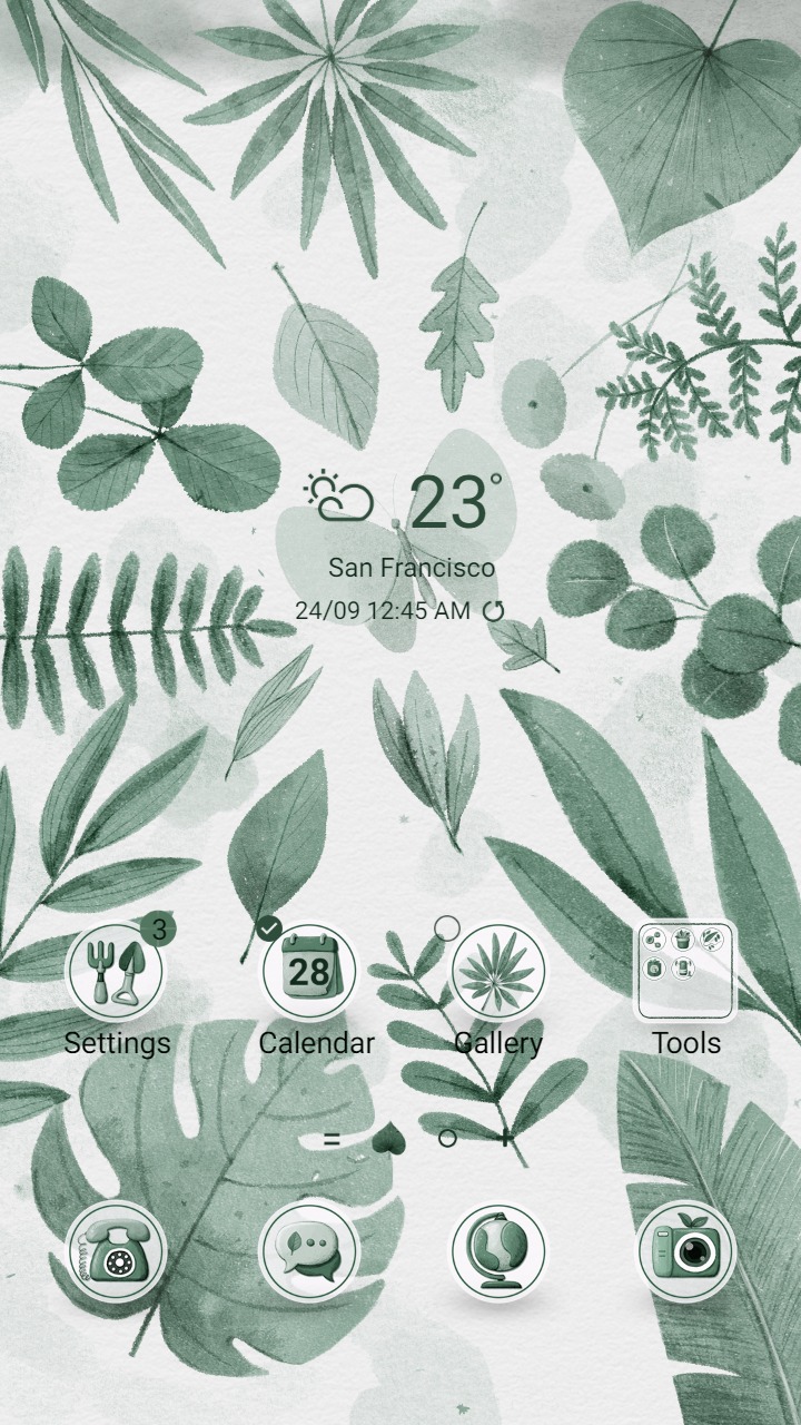 ❤️Mun❤️ Greenery Leaves Animated ~❤️ Premium Animated Theme immerse yourself in the green forest with diverse plants