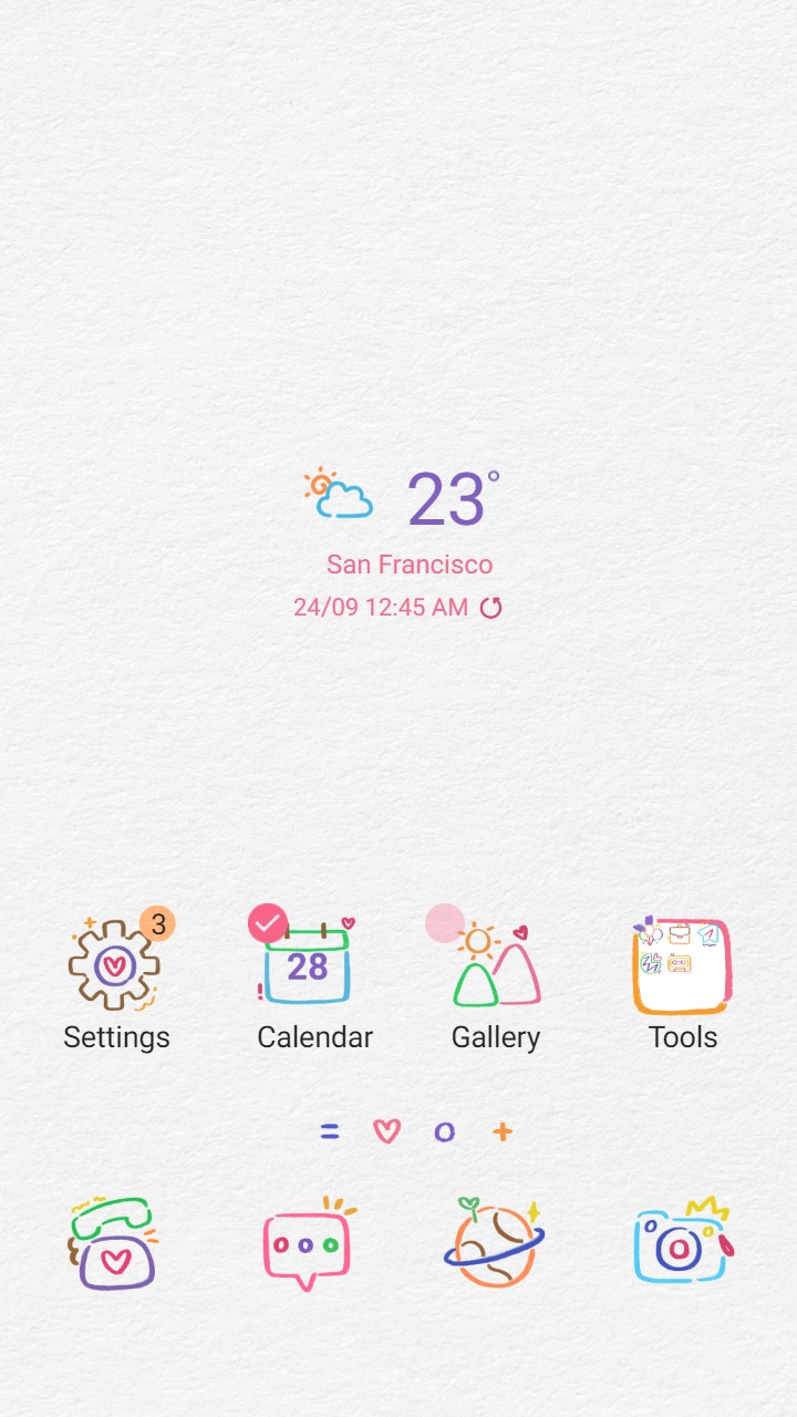 ❤️Mun❤️ Colorful Icons ~❤️ Premium Theme created by colorful doodles