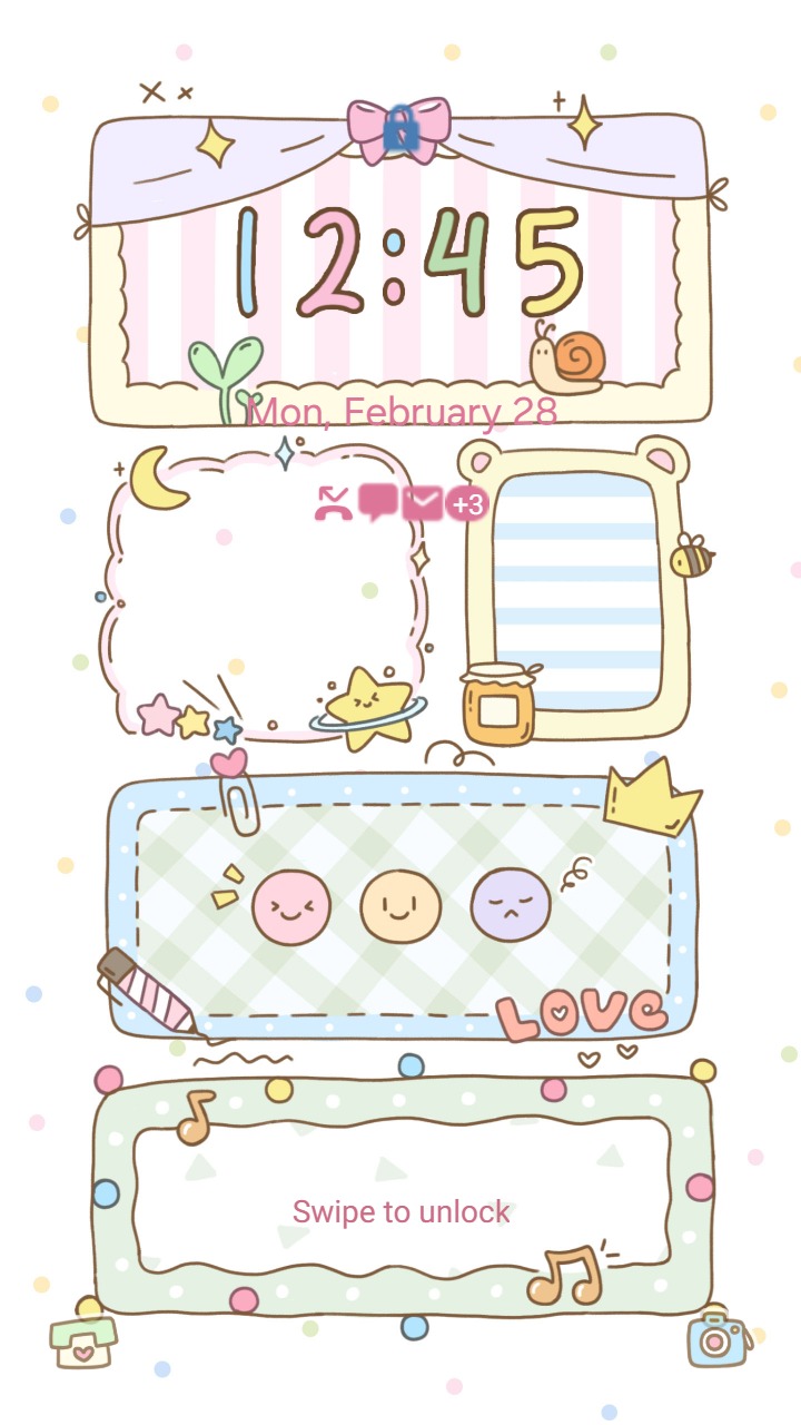 ❤️Mun❤️ Pastel Frames ~❤️ Premium Theme adorable pastel frames for a kawaii vibe