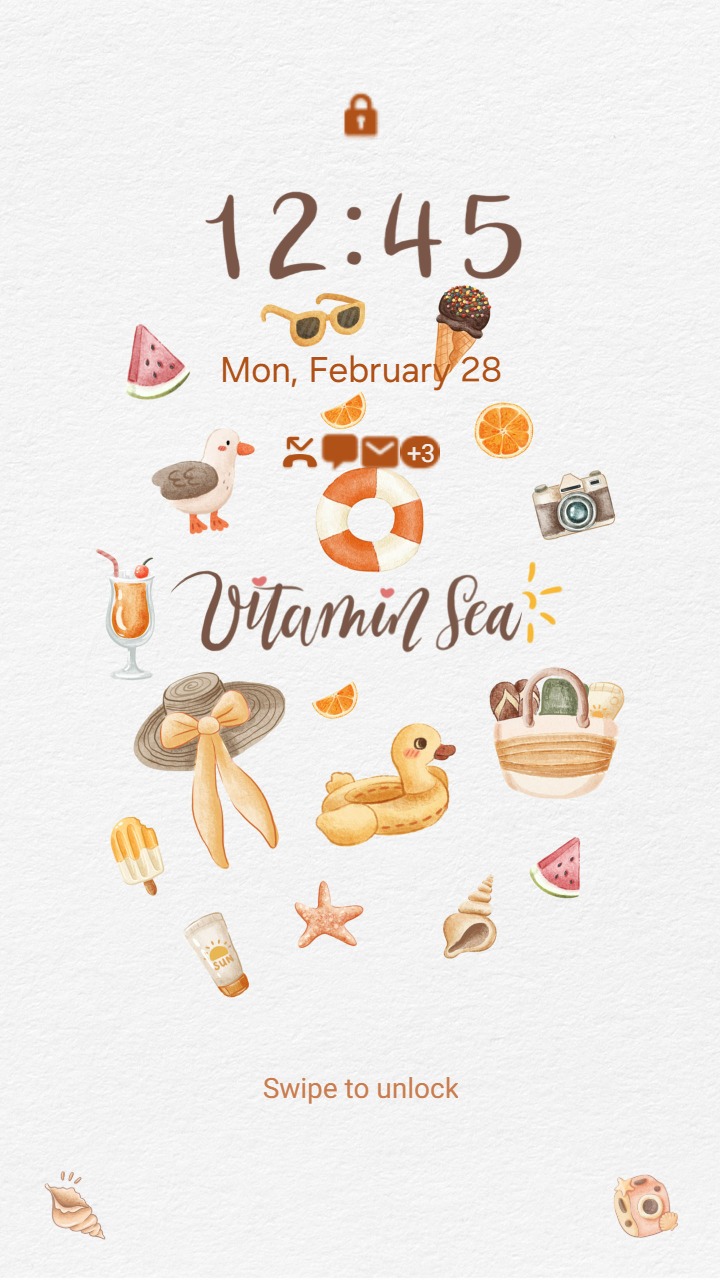 ❤️Mun❤️ Vitamin Sea ~❤️ Premium Theme with summer essentials with a sunny twist
