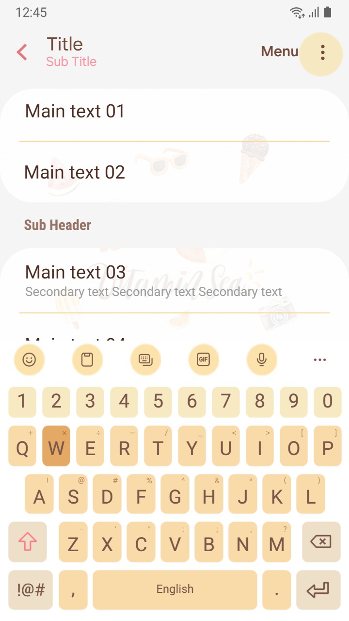 ❤️Mun❤️ Vitamin Sea ~❤️ Premium Theme with summer essentials with a sunny twist