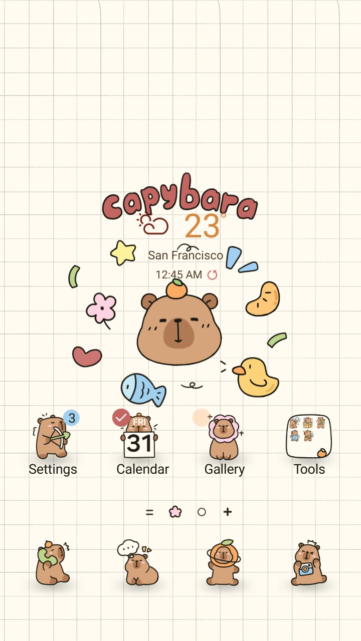 ❤️Mun❤️ Chill Capybara ~❤️ Premium Theme relax like a capybara, calm, cozy, and cute
