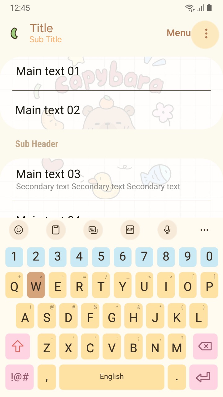 ❤️Mun❤️ Chill Capybara ~❤️ Premium Theme relax like a capybara, calm, cozy, and cute