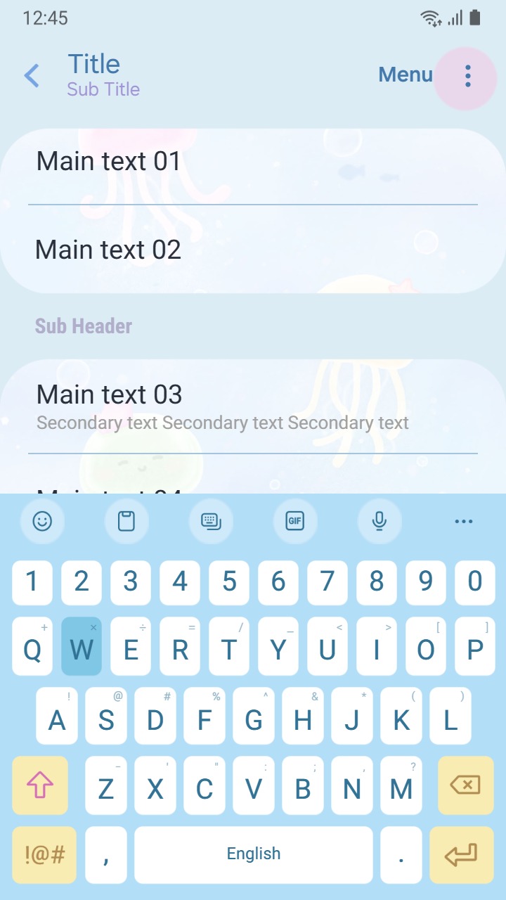 ❤️Mun❤️ Jelly Friends ~❤️ Premium Theme cute pastel jellyfish floating peacefully underwater
