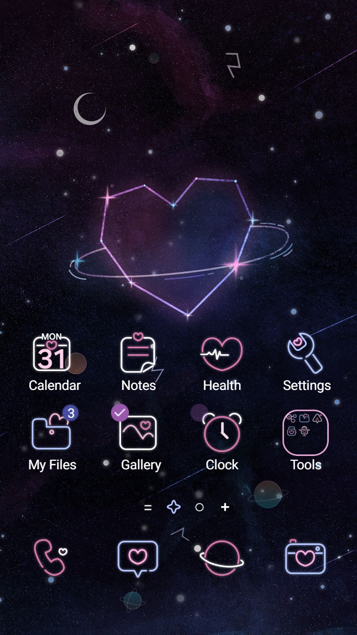 Heart Constellation Samsung Theme