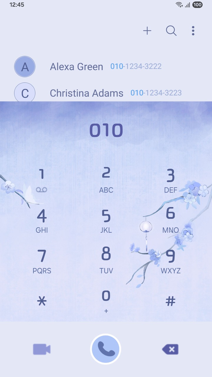 ❤️Mun❤️ Lantern Blossoms ~❤️ Premium Theme soft blossoms and lanterns glow in a dreamy blue mist