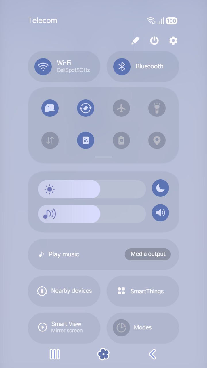 ❤️Mun❤️ Lantern Blossoms ~❤️ Premium Theme soft blossoms and lanterns glow in a dreamy blue mist