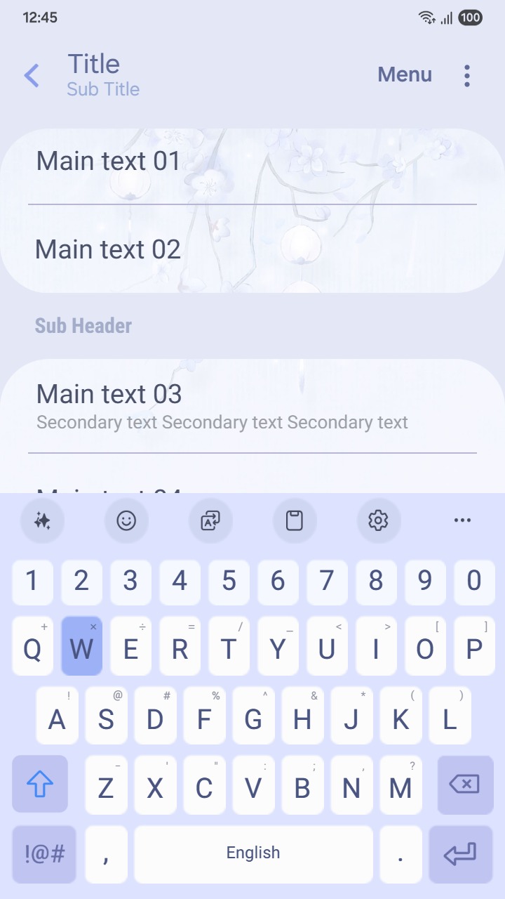 ❤️Mun❤️ Lantern Blossoms ~❤️ Premium Theme soft blossoms and lanterns glow in a dreamy blue mist